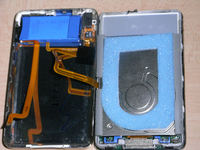 iPodのフタを開けたところ