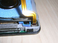 バッテリーの電源接合部。