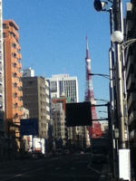 移動中に見えた東京タワー