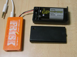 組み立て完了・電池装着