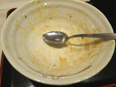 ごろごろチキンのてりたま丼 完食