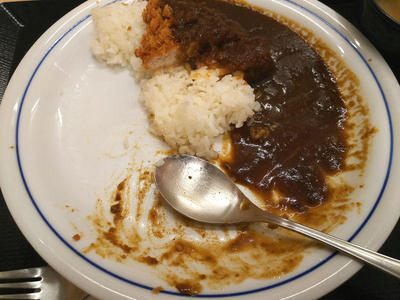 カツカレー 残り半分