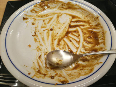 カツカレー 完食