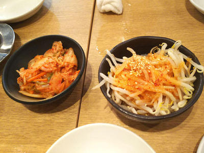 旨辛もやしと白菜キムチ