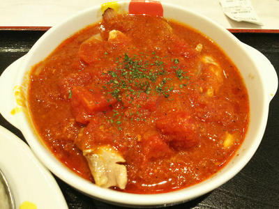 ごろごろチキントマトカレー