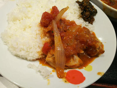 ごろごろチキントマトカレー ライス