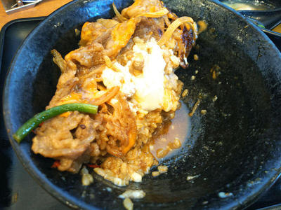 すたみなジャンカル丼 残り半分