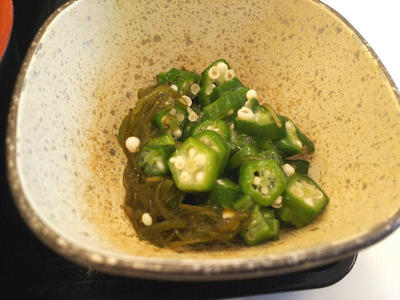 オクラ昆布