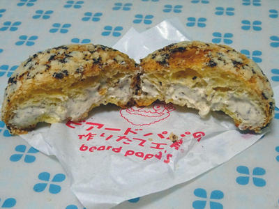 メロンパンシュー 割ってみたところ