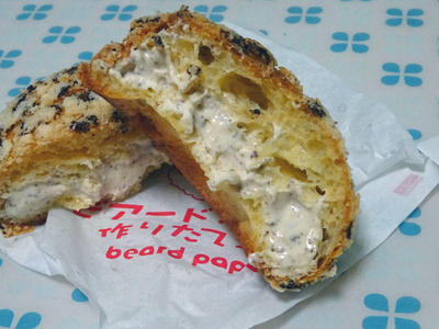 メロンパンシュー 断面アップ