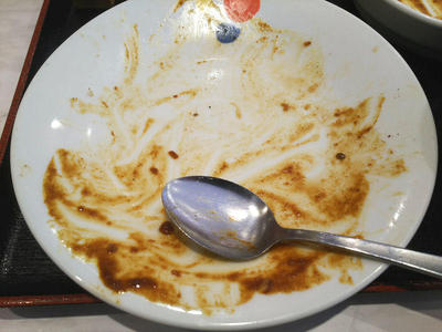 カレーギュウ 完食