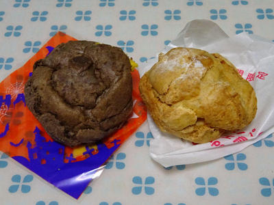 キャラメルパンプキンシューとモンブランシュー