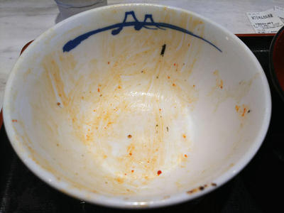 キムカル丼 完食