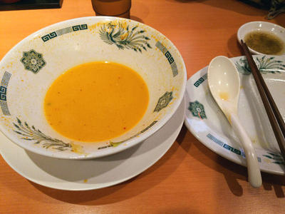 モツ野菜ラーメン 完食