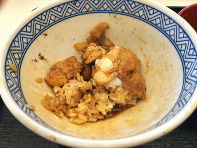 鶏すき丼 残りわずか