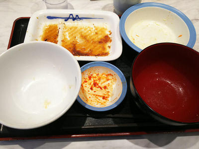 プルコギ定食 完食