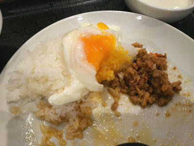 ガパオライス 残り半分