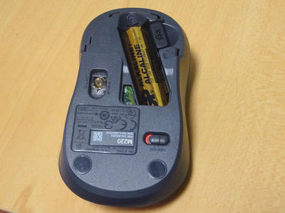 ロジクールマウス 裏面