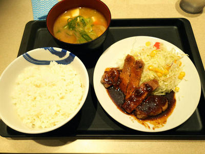 厚切り豚テキ定食