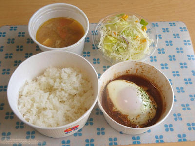 松屋 ブラウンソースエッグハンバーグ定食