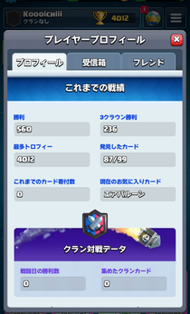 クラッシュ・ロワイヤル これまでの成績