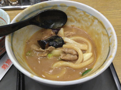 カレーうどん 残り少し