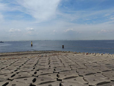 海ほたるから見た東京方面