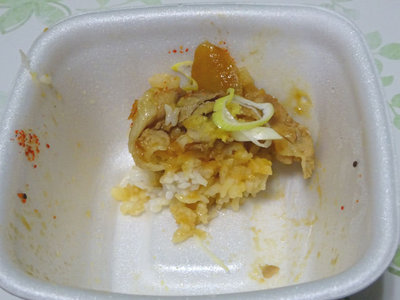 豚生姜焼き丼 残りわずか