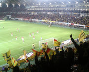 決勝点直後のスタンド