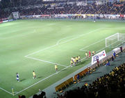 試合後の選手たち