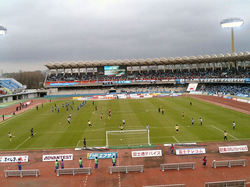 試合前のウォーミングアップ