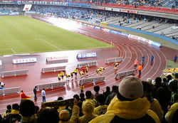 試合後の選手挨拶