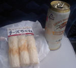 カマンベールちくわとビール