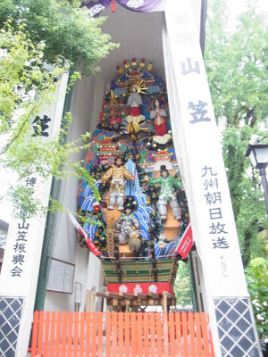 櫛田神社 山笠 裏