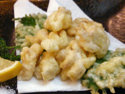 白子の天ぷら