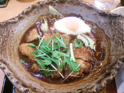 四元豚の味噌カツ煮