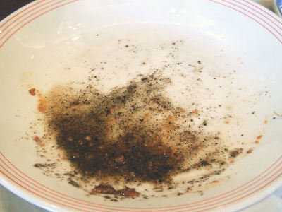 黒酢黒胡麻冷麺 完食