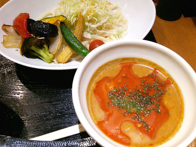 冷製レッドタイカレー つけうどん