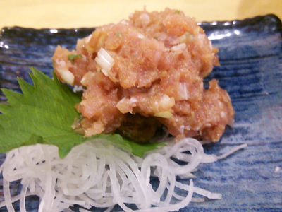 マグロのなめろう