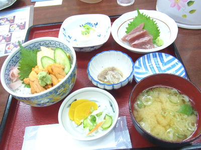 ウニ丼定食