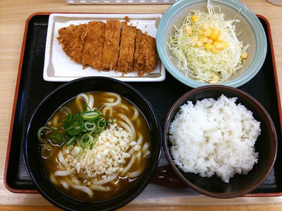 ロースとんかつ カレーうどんセット