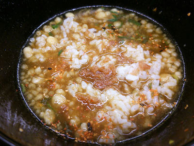 カレーでおじや風