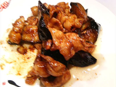 豚肉茄子味噌炒め