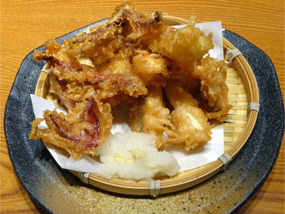 真いかの天ぷら