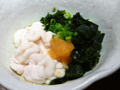生白子ポン酢