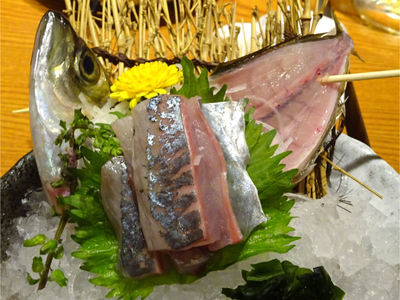 鯵の新鮮姿造り