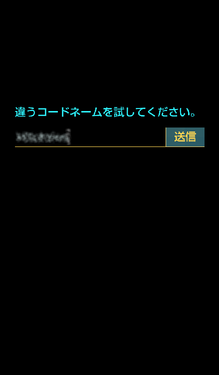 コードネームを入力してください