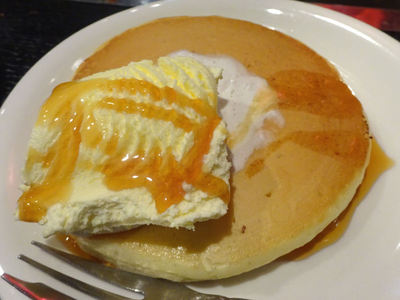 締めのパンケーキ