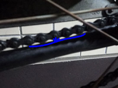 フレームとチェーン