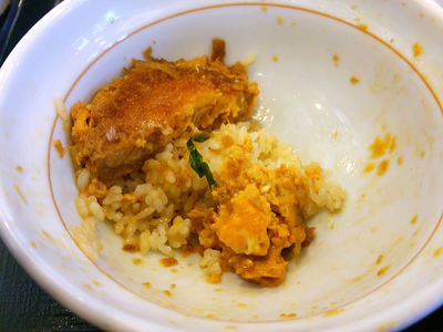 カツ丼 あと少し